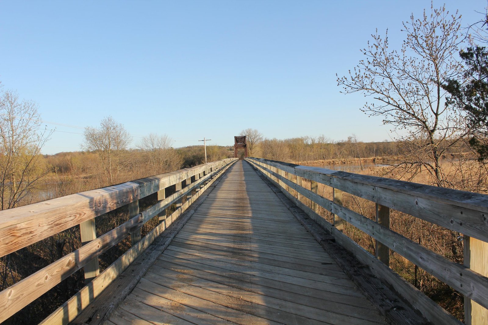 Looking south